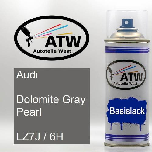 Audi, Dolomite Gray Pearl, LZ7J / 6H: 400ml Sprühdose, von ATW Autoteile West.